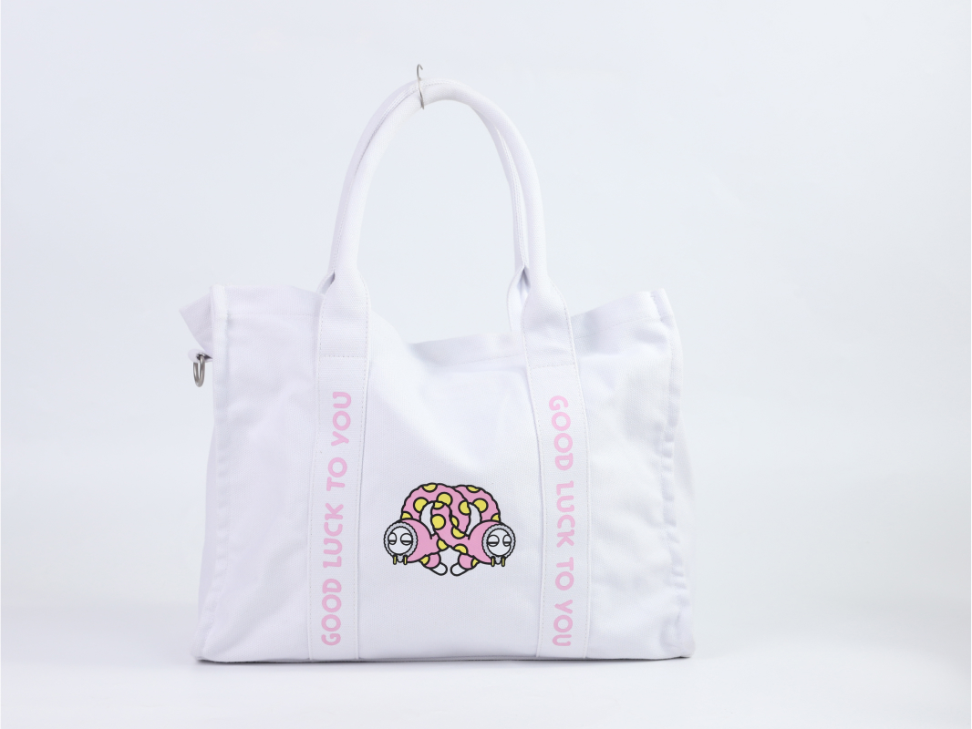 16盎司帆布拼色托特包-04