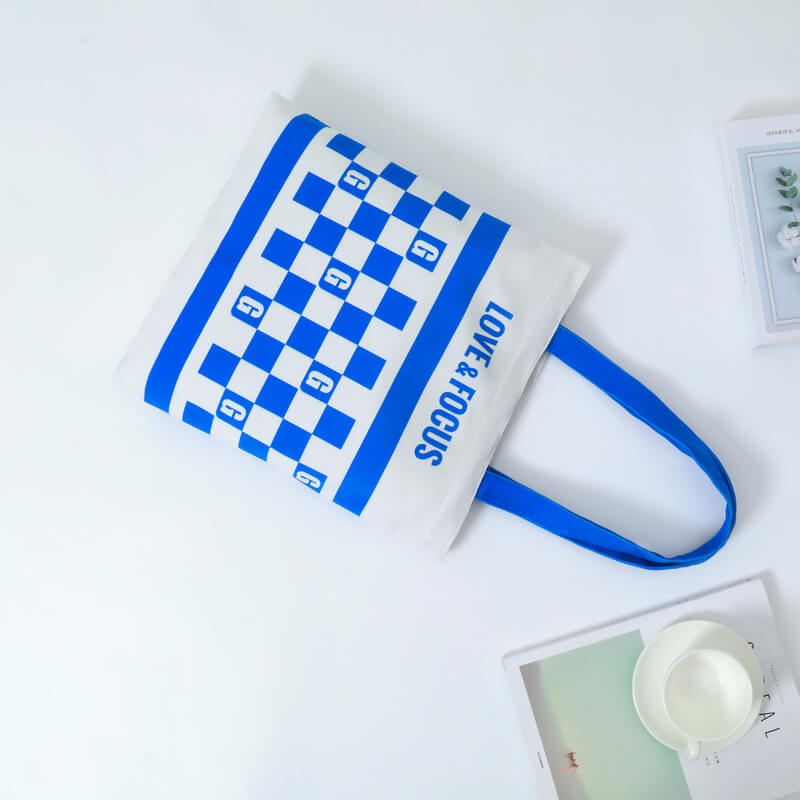 蓝白方格无底帆布包-09