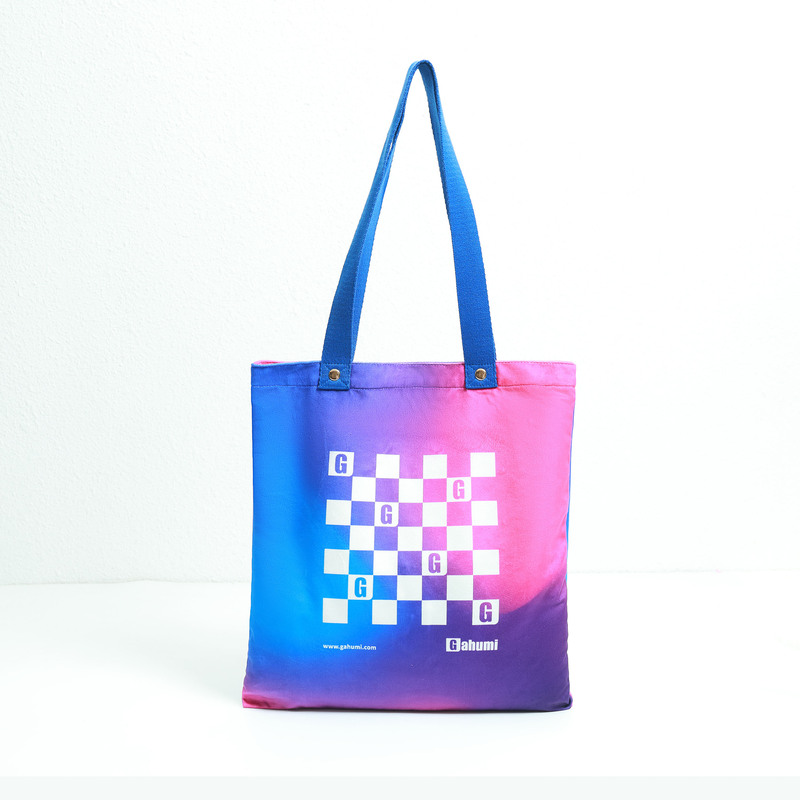 渐变色带铆钉帆布包-05