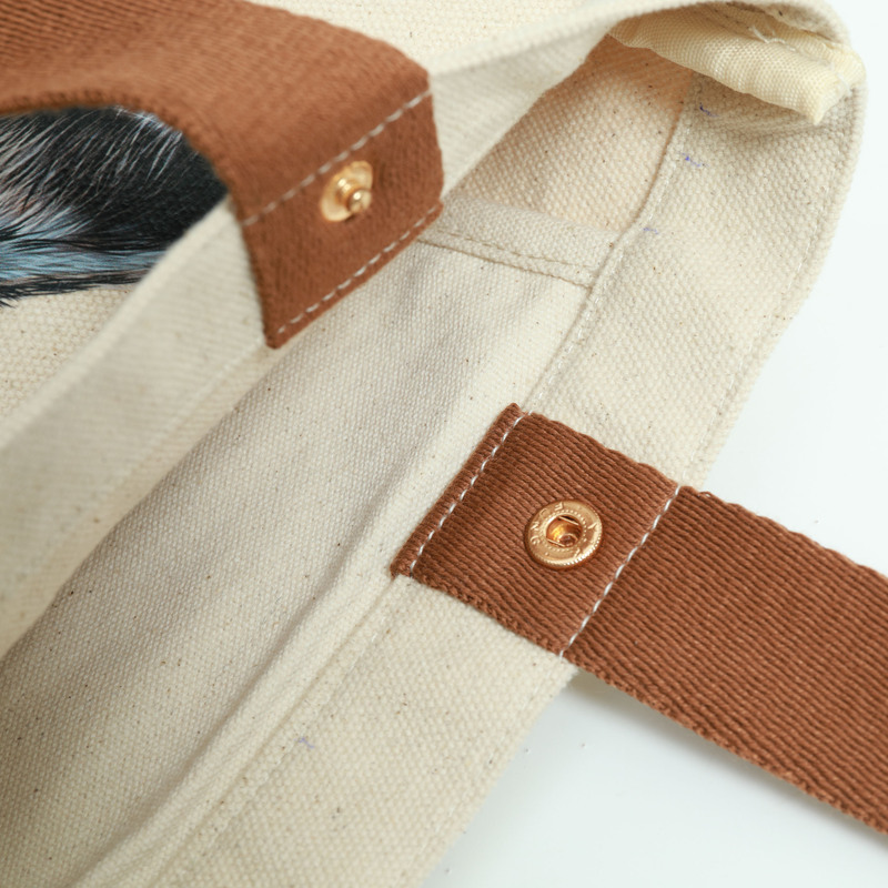 带底部和侧袋的帆布包-10