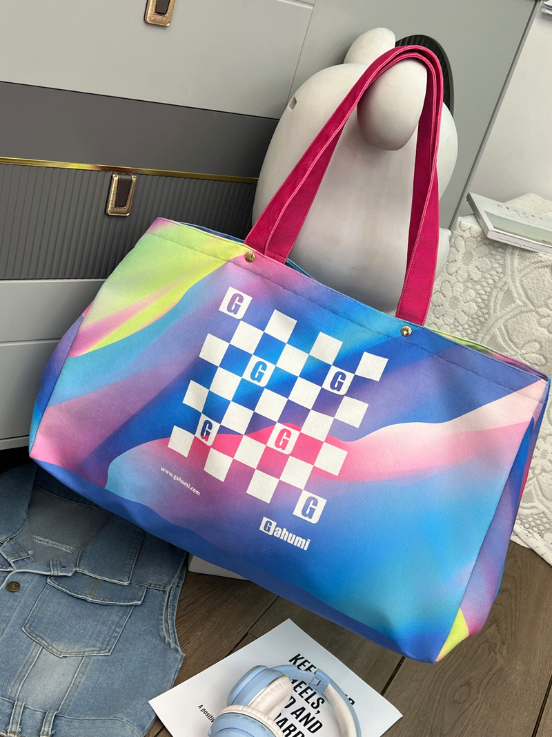 嘉绘美简约休闲帆布袋-04