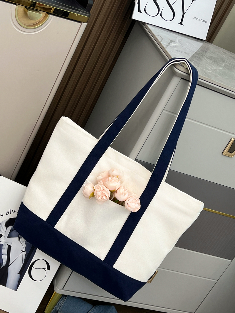 嘉绘美环保休闲纯棉帆布托特包-05