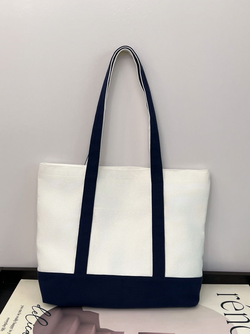 嘉绘美环保休闲纯棉帆布托特包-01