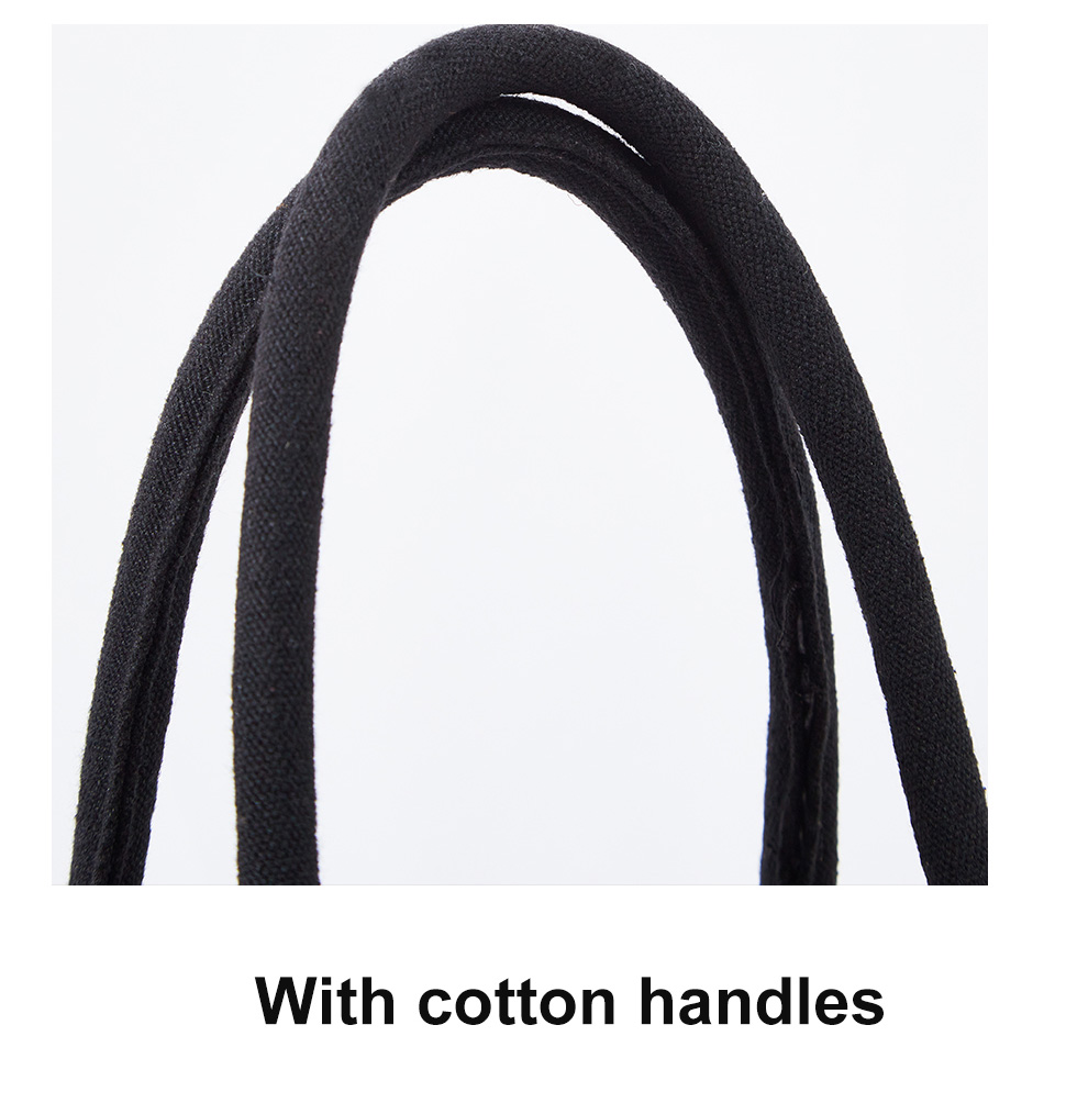 简约设计可重复使用大容量托特帆布包-07