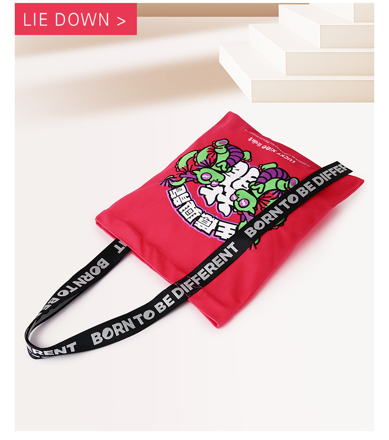 原创设计刺绣100%纯棉帆布托特包-17